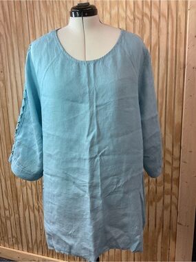 Light Blue Linen Tunic